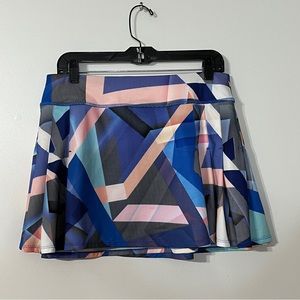 Athleta Electric Geo Sport Speed Skort Skirt